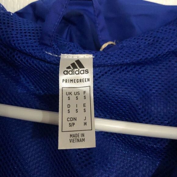 Brand New Adidas Colorblock Windbreaker Jacket For Men Size Small Blue Jacket - Picture 4 of 6